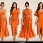 6 Orange Midi Dress Styling Ideas for a Chic Event That Will Make You Stand Out